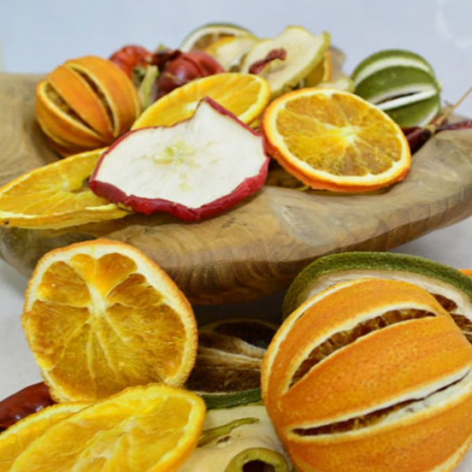 Dried mixed fruit potpourri